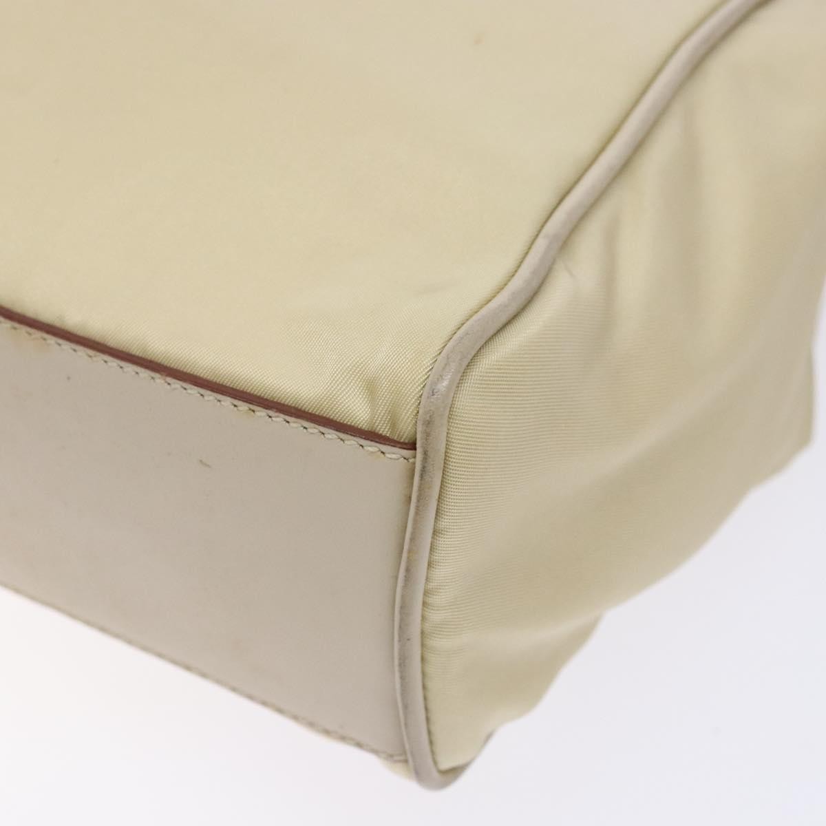 Prada Vintage Handbag Tessuto, BEIGE, NYLON, Handbag