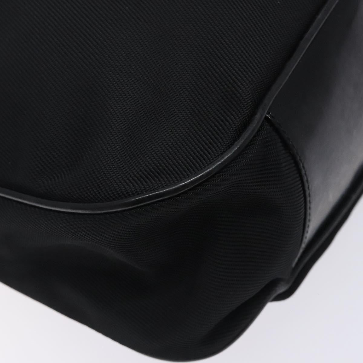 Gucci Vintage Bamboo Shoulder Bag Nylon, BLACK, NYLON, Shoulder bag