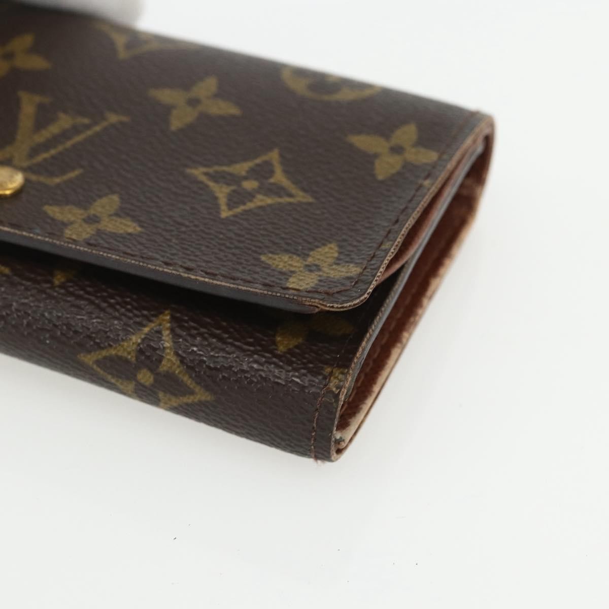 Louis Vuitton Porte Monnaie Tresor Wallet Monogram Canvas, BROWN, CANVAS, Wallets