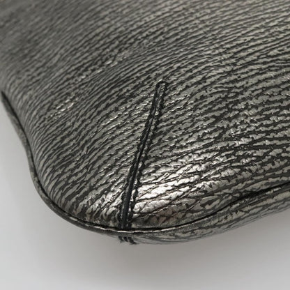 Saint Laurent Tribute Tote Leather, SILVER, LEATHER, Shoulder bag