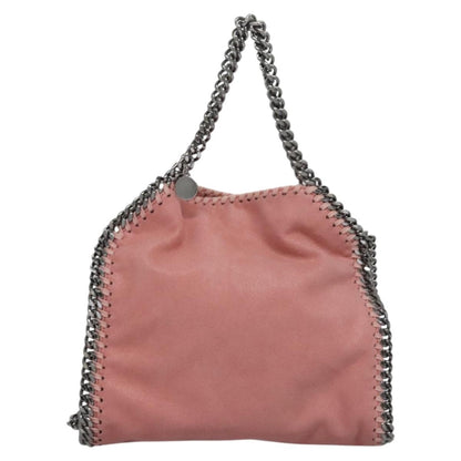 Stella McCartney Falabella Fold Over Crossbody Bag Shaggy Deer, PINK, POLYESTER, Crossbody bag