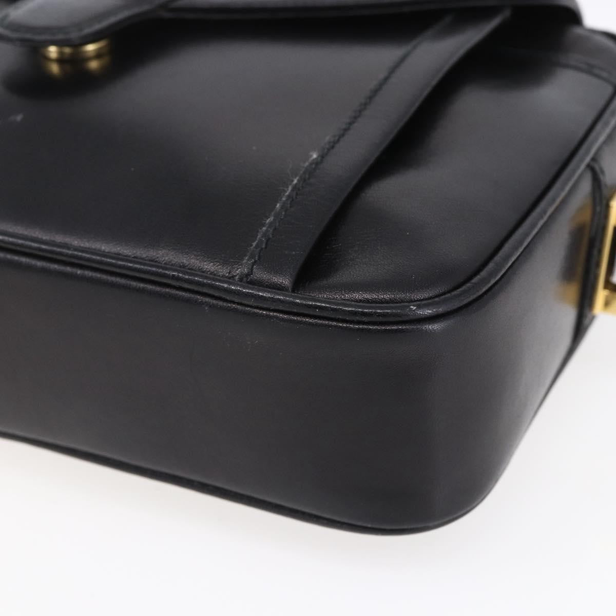 Gucci Vintage Shoulder Bag Leather, BLACK, LEATHER, Shoulder bag