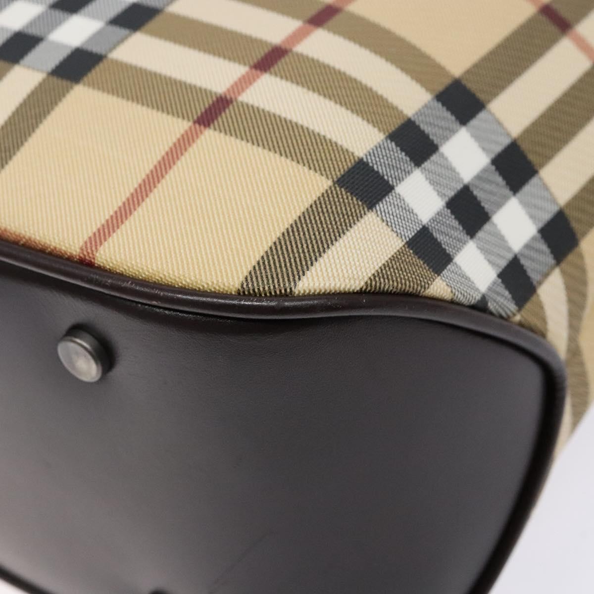 Burberry Vintage Tote Vintage Check Coated Canvas, BEIGE, CANVAS, Tote bag