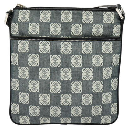 Loewe Anagram Shoulder Bag Canvas, GRAY, CANVAS, Shoulder bag