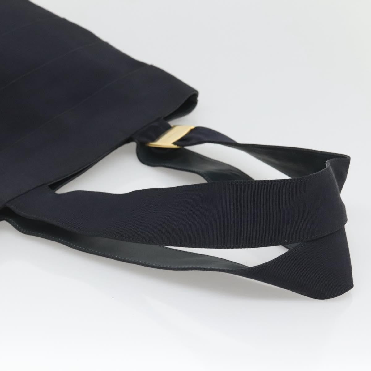 Salvatore Ferragamo Vala tote Canvas, NAVY, CANVAS, Tote bag