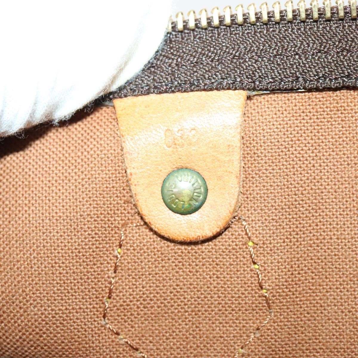 Louis Vuitton Speedy Handbag Monogram Canvas, BROWN, CANVAS, Handbag