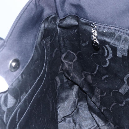 Salvatore Ferragamo Vintage Shoulder Bag Canvas, BLACK, CANVAS, Shoulder bag