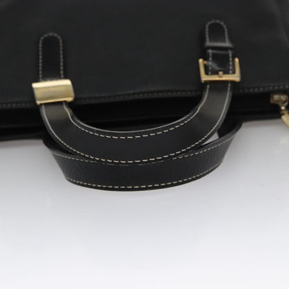 Burberry Vintage Handbag Leather, BLACK, LEATHER, Handbag