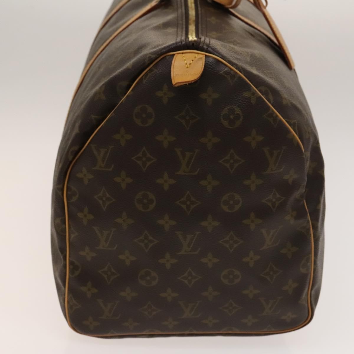 Louis Vuitton Keepall Bag Monogram Canvas, BROWN, CANVAS, Travel bag