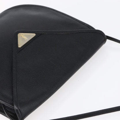 Saint Laurent Vintage Shoulder Bag Leather, BLACK, LEATHER, Shoulder bag