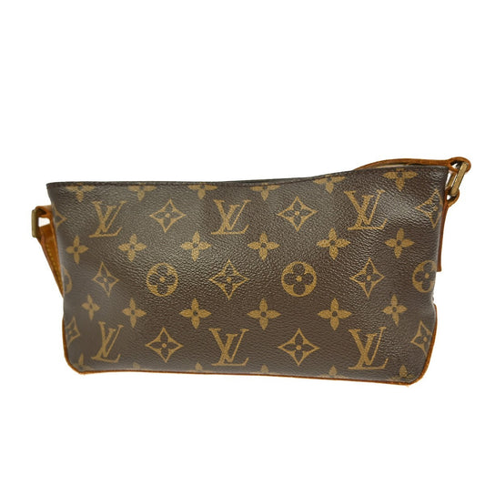 Louis Vuitton Trotteur Handbag Monogram Canvas, BROWN, CANVAS, Shoulder bag