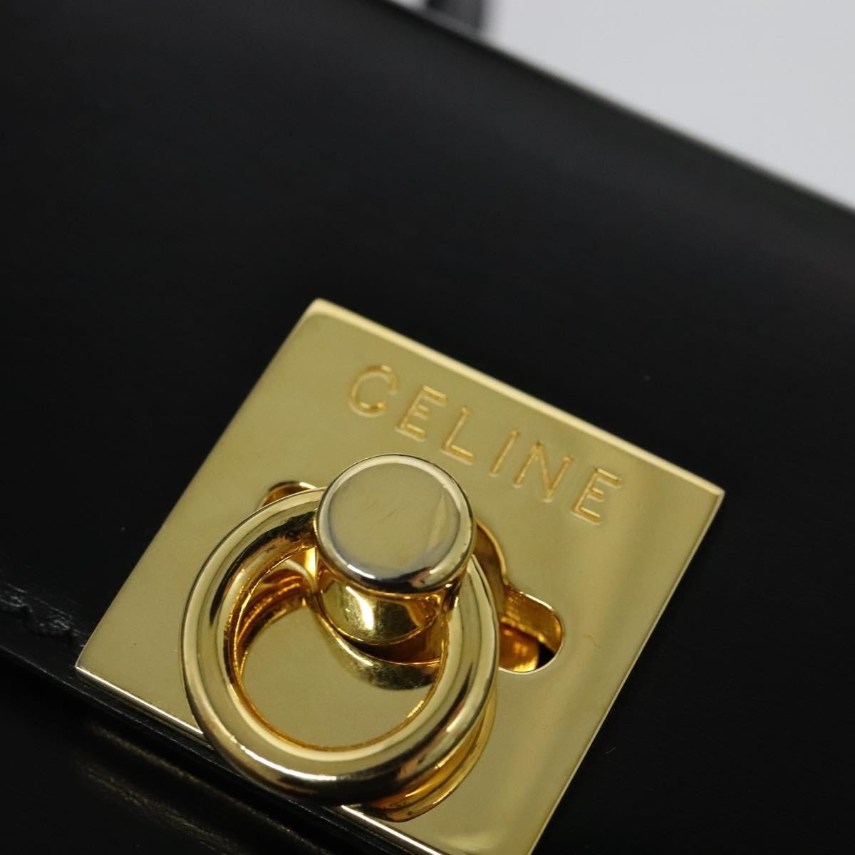 Celine Handbag Leather, BLACK, LEATHER, Handbag