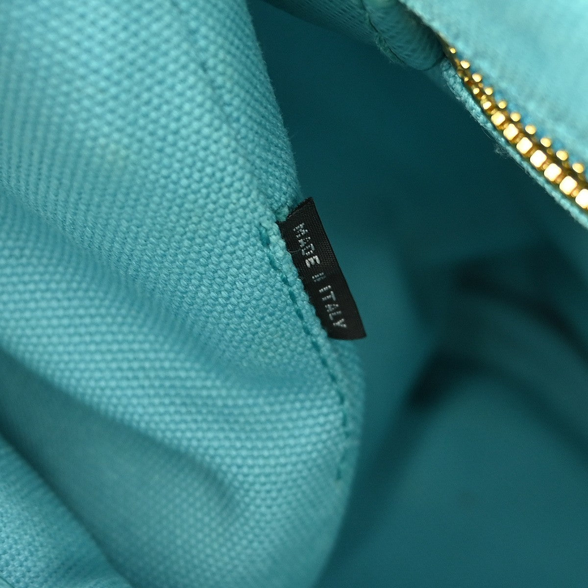 Prada Canapa Tote Rhinestone Embellished Canvas, BLUE, CANVAS, Tote bag