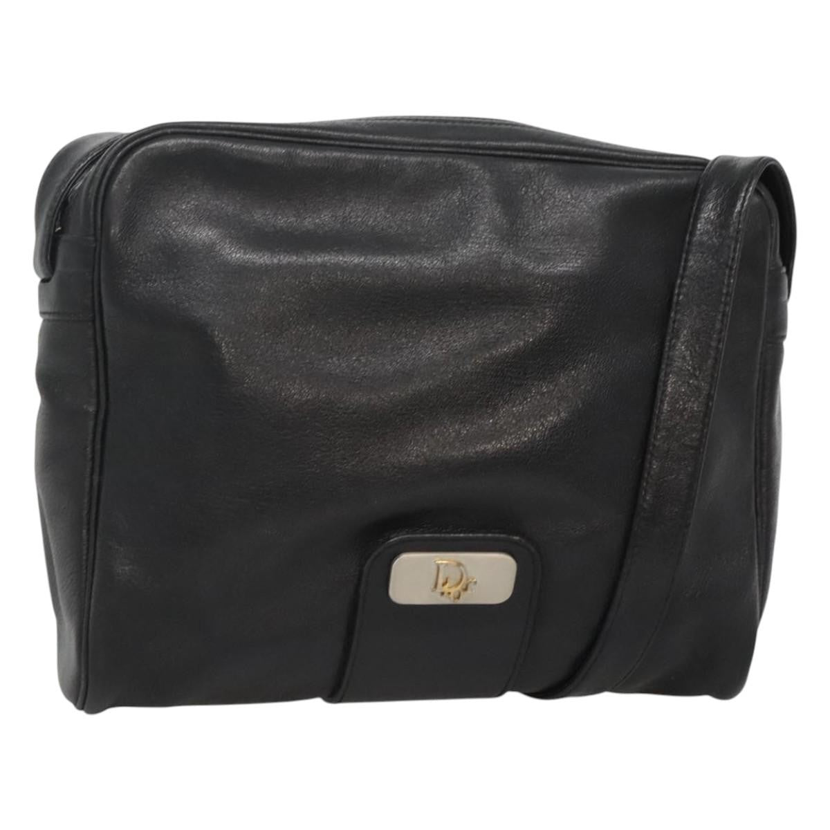 Christian Dior Shoulder bag Leather, BLACK, LEATHER, Shoulder bag