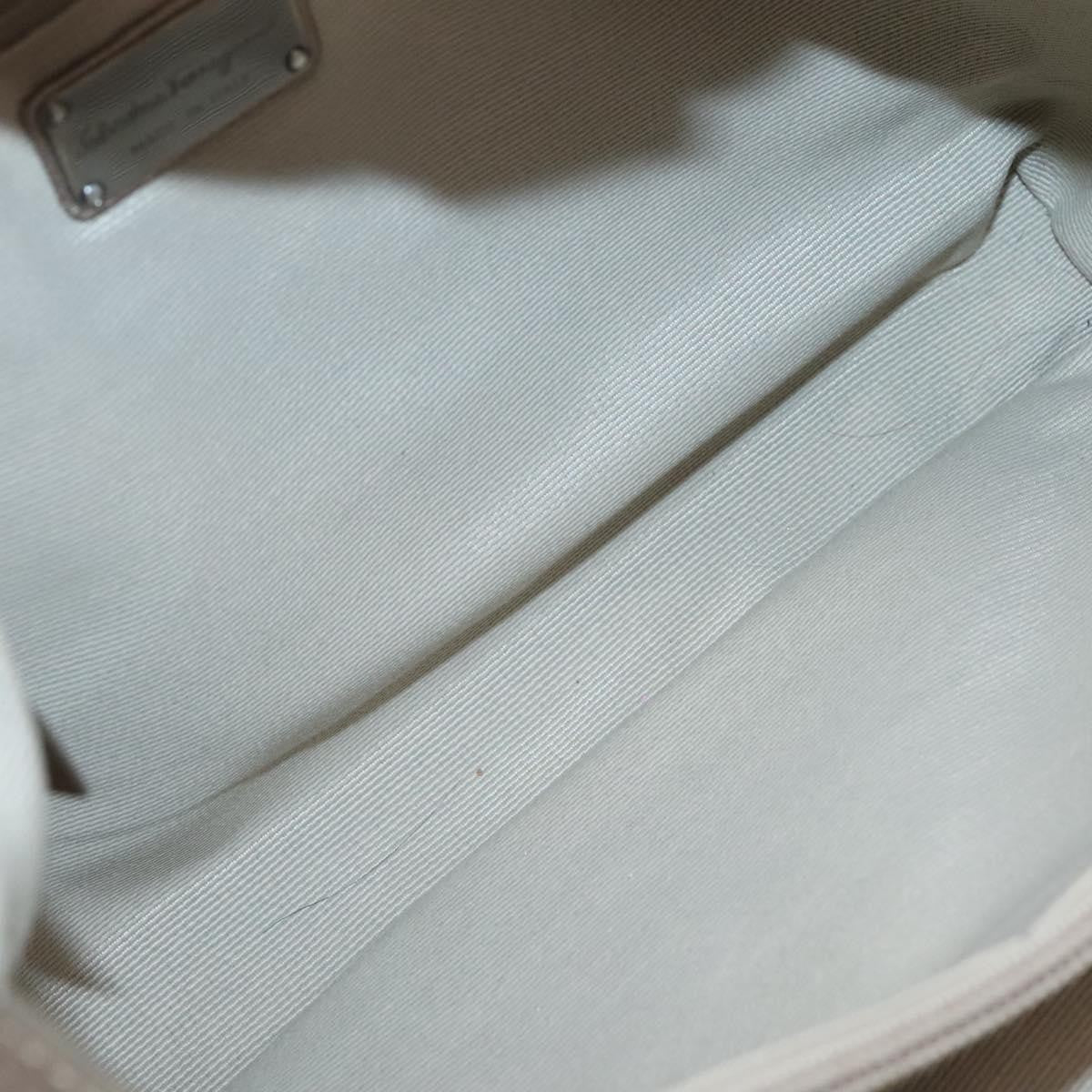 Salvatore Ferragamo Vala Leather, GOLD, LEATHER, Tote bag