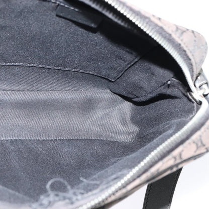 Celine Vintage Macadam Shoulder Bag Canvas, BLACK, CANVAS, Shoulder bag