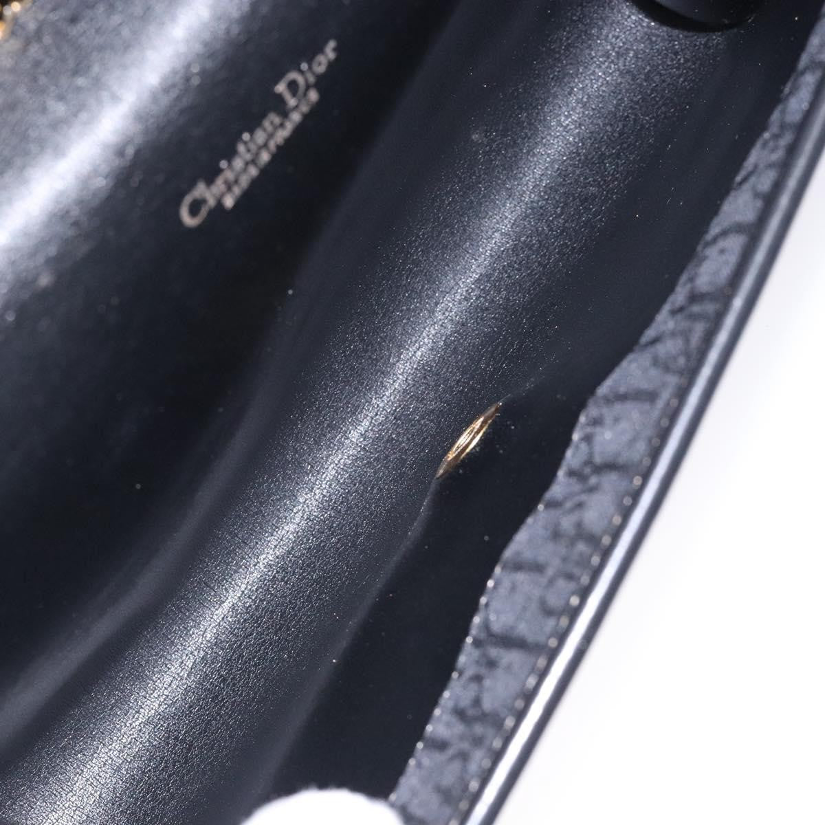 Christian Dior Vintage Trotteur Chain shoulder bag Canvas, BLACK, CANVAS, Shoulder bag