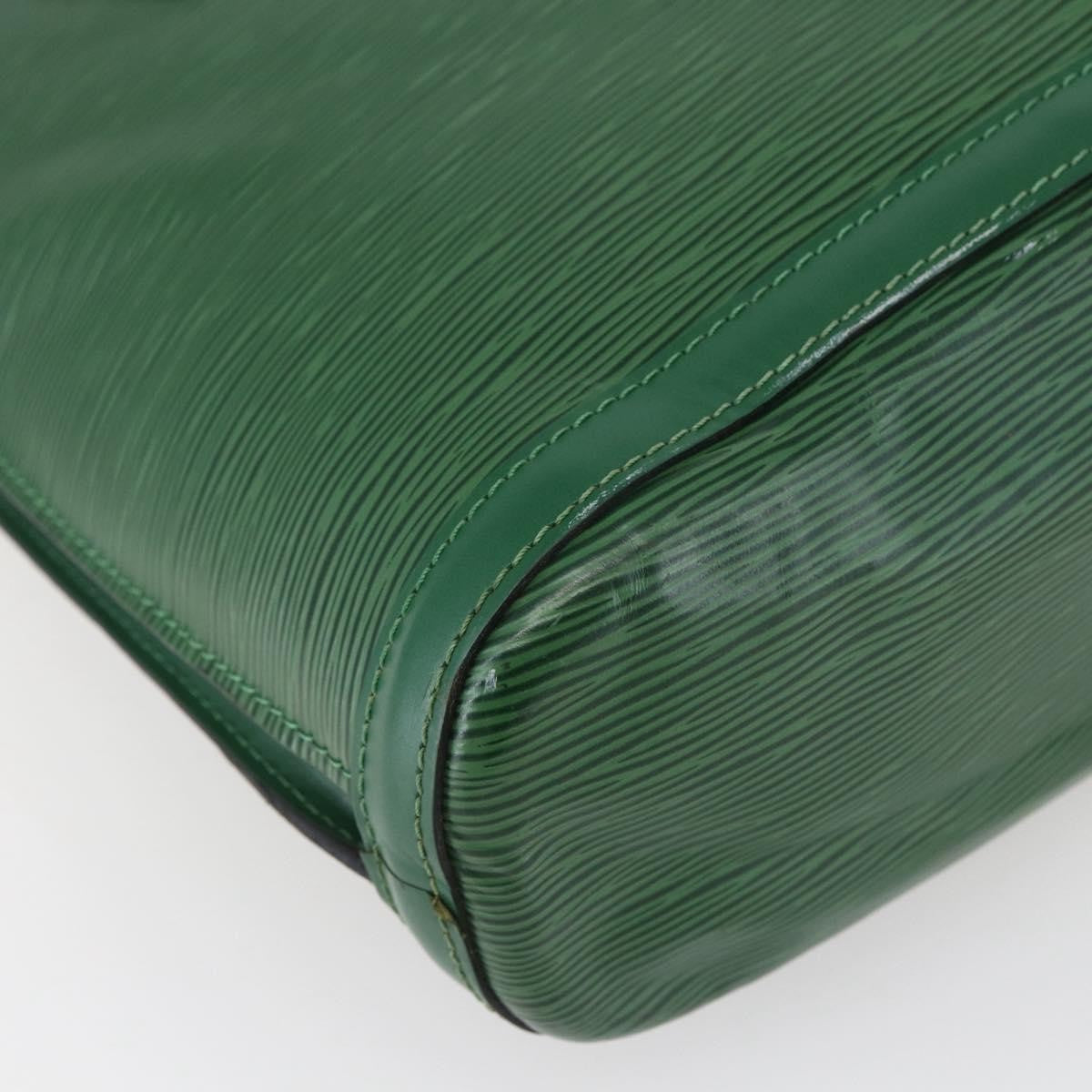 Louis Vuitton Lussac Handbag Epi Leather, GREEN, LEATHER, Handbag