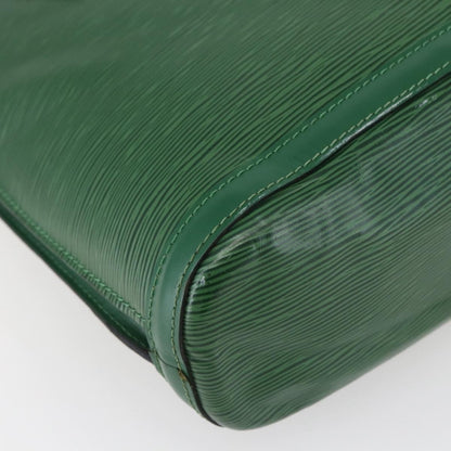 Louis Vuitton Lussac Handbag Epi Leather, GREEN, LEATHER, Handbag
