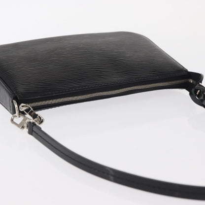 Louis Vuitton Pochette Accessoires NM Electric Epi Leather, BLACK, LEATHER, Clutche & pouche