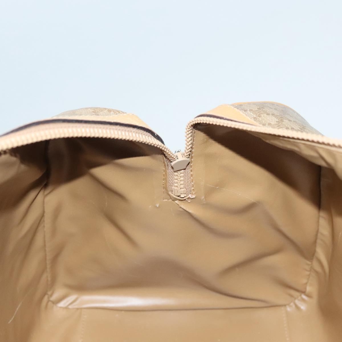 Celine Vintage Duffle Bag Macadam Coated Canvas, BROWN, CANVAS, Travel bag