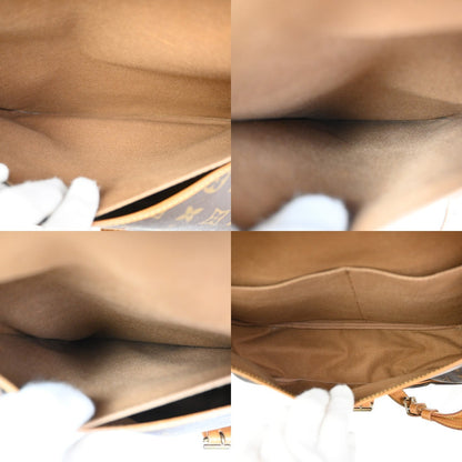 Louis Vuitton Saumur Handbag Monogram Canvas, BROWN, CANVAS, Shoulder bag