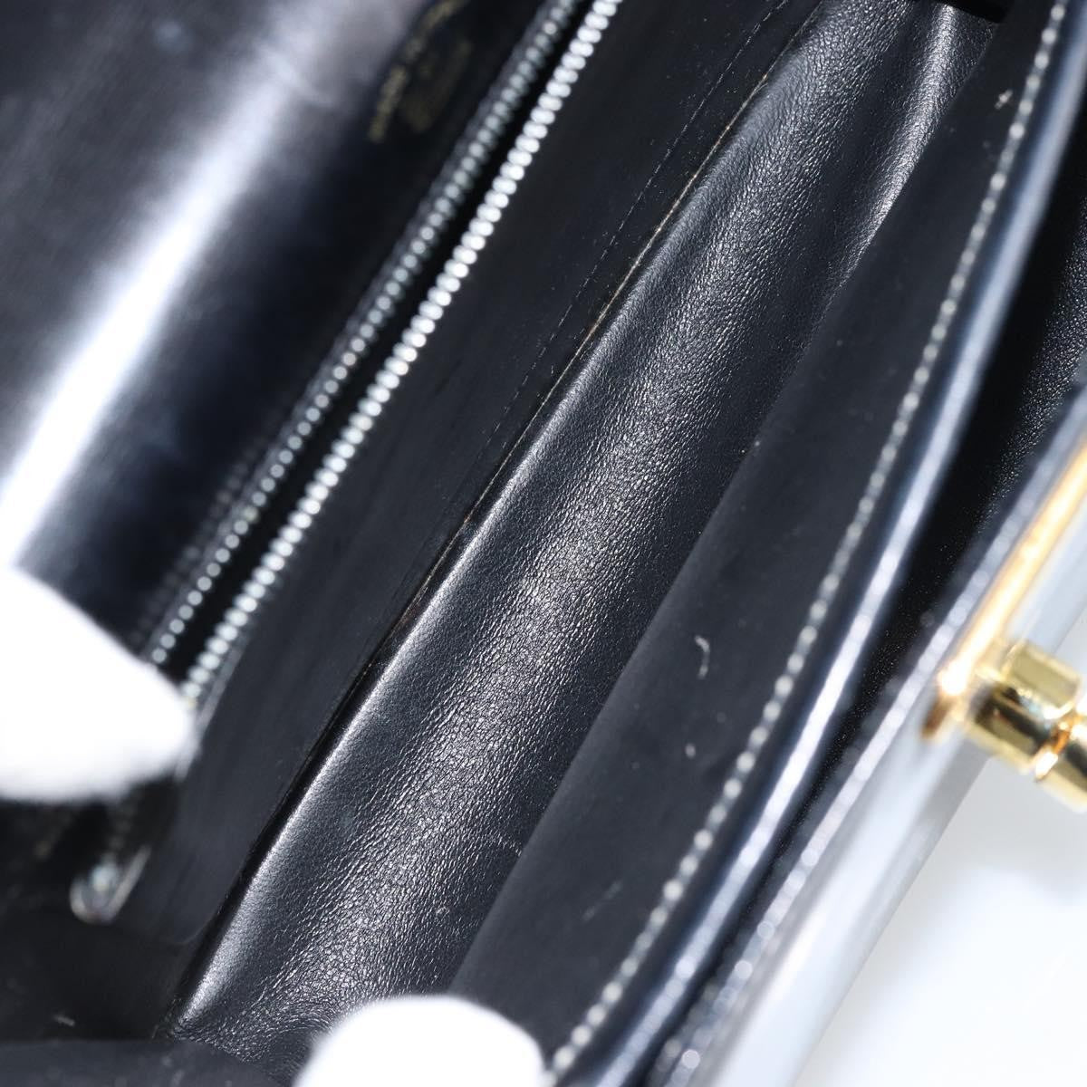 Gucci Vintage Handbag Leather, BLACK, LEATHER, Handbag