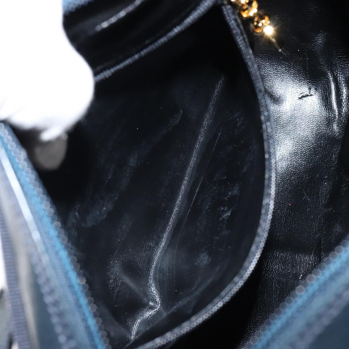 Salvatore Ferragamo Vala Shoulder Bag Leather, NAVY, LEATHER, Shoulder bag