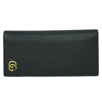 Gucci GG Marmont Wallet Leather, BLACK, LEATHER, Wallets