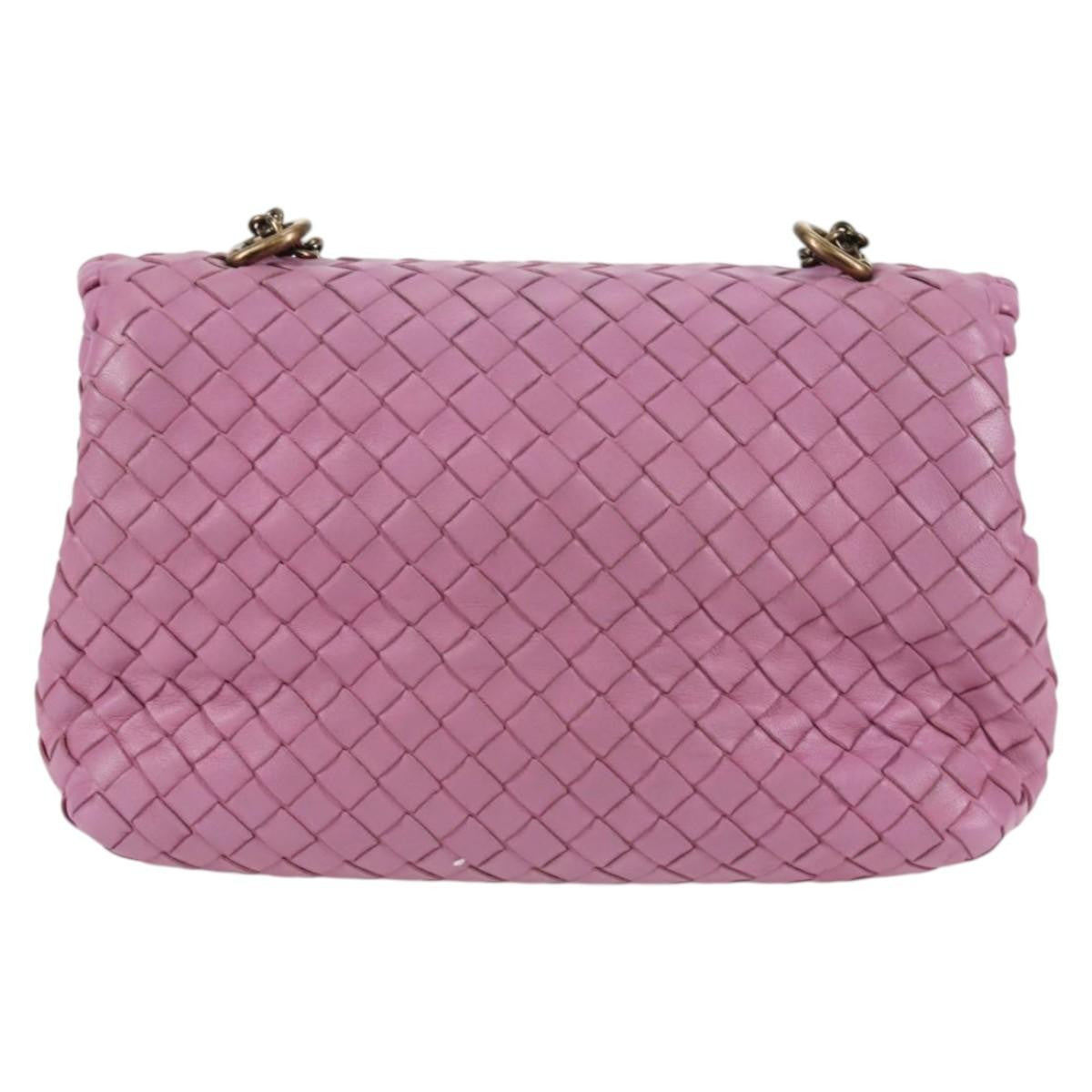 Bottega Veneta Olimpia Crossbody Bag Intrecciato Nappa, PURPLE, LEATHER, Crossbody bag