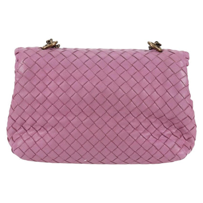 Bottega Veneta Olimpia Crossbody Bag Intrecciato Nappa, PURPLE, LEATHER, Crossbody bag