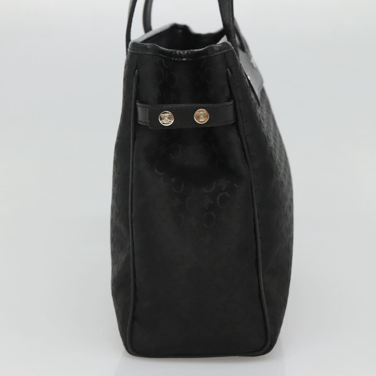Celine Macadam Handbag Macadam with leather, BLACK, CANVAS, Handbag
