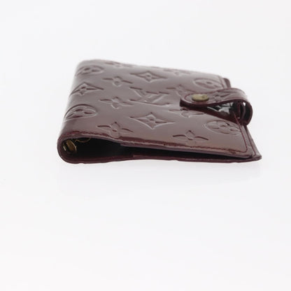 Louis Vuitton Mat Ring Agenda Cover Monogram Vernis, BURGUNDY, PATENT_LEATHER, Clutche & pouche