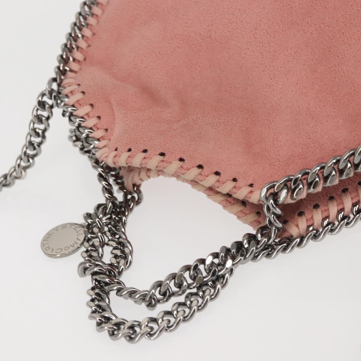 Stella McCartney Falabella Fold Over Crossbody Bag Suede, PINK, SUEDE, Crossbody bag