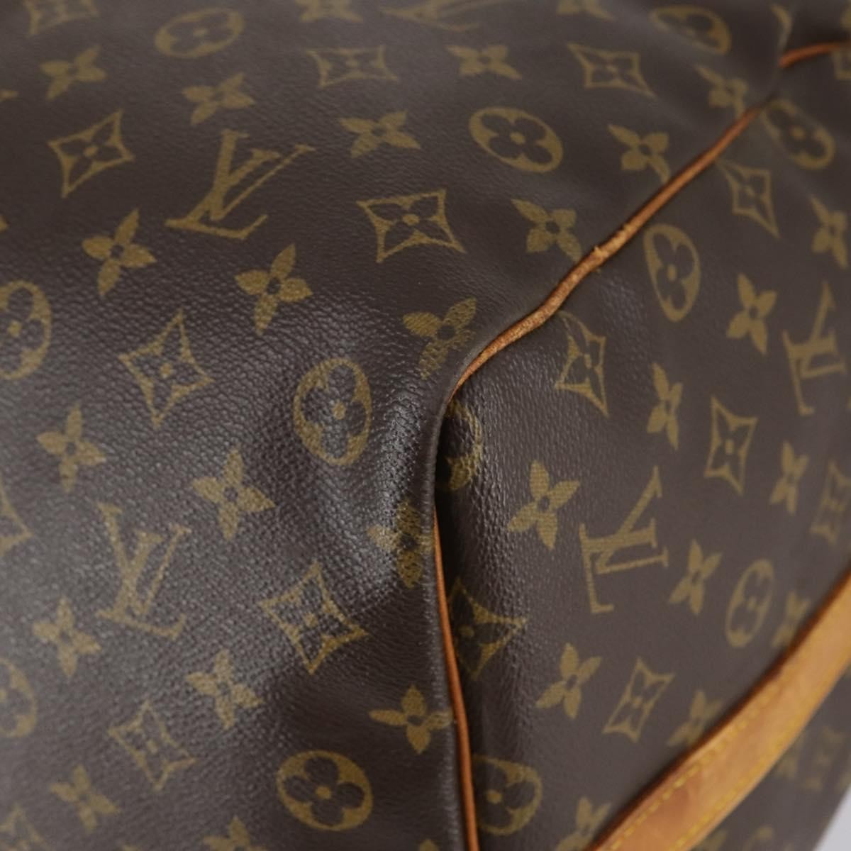 Louis Vuitton Keepall Bag Monogram Canvas, BROWN, CANVAS, Travel bag