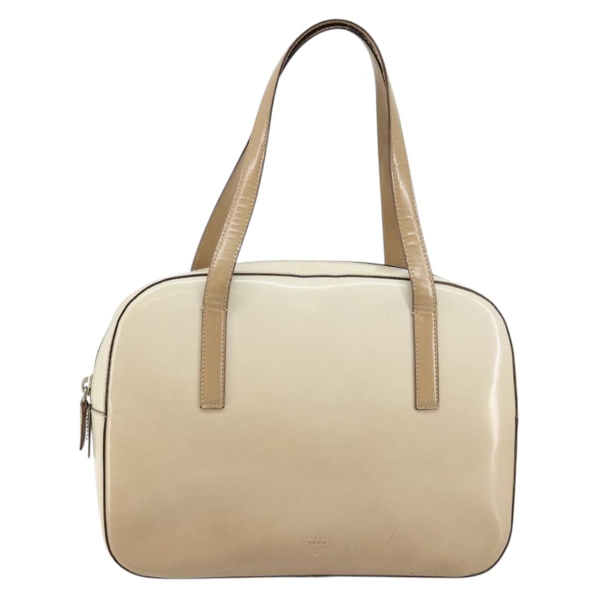 Prada Re-edition 1995 handbag Patent leather, BEIGE, PATENT_LEATHER, Handbag