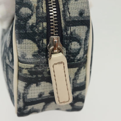 Christian Dior Vintage Trotter Pouch Diorissimo Canvas, NAVY, CANVAS, Clutche & pouche