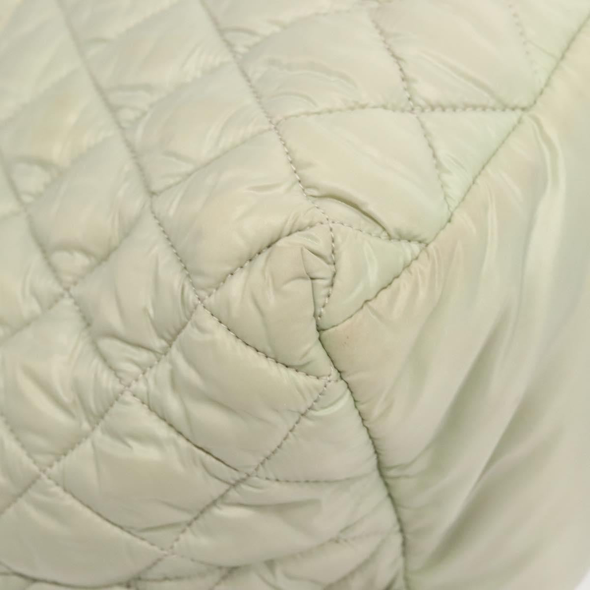 Chanel Coco Cocoon Reversible Tote Quilted Nylon, GRAY, NYLON, Tote bag