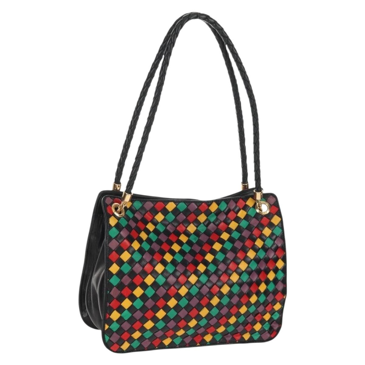 Bottega Veneta Intrecciato Shoulder bag Leather, MULTICOLOUR, LEATHER, Shoulder bag