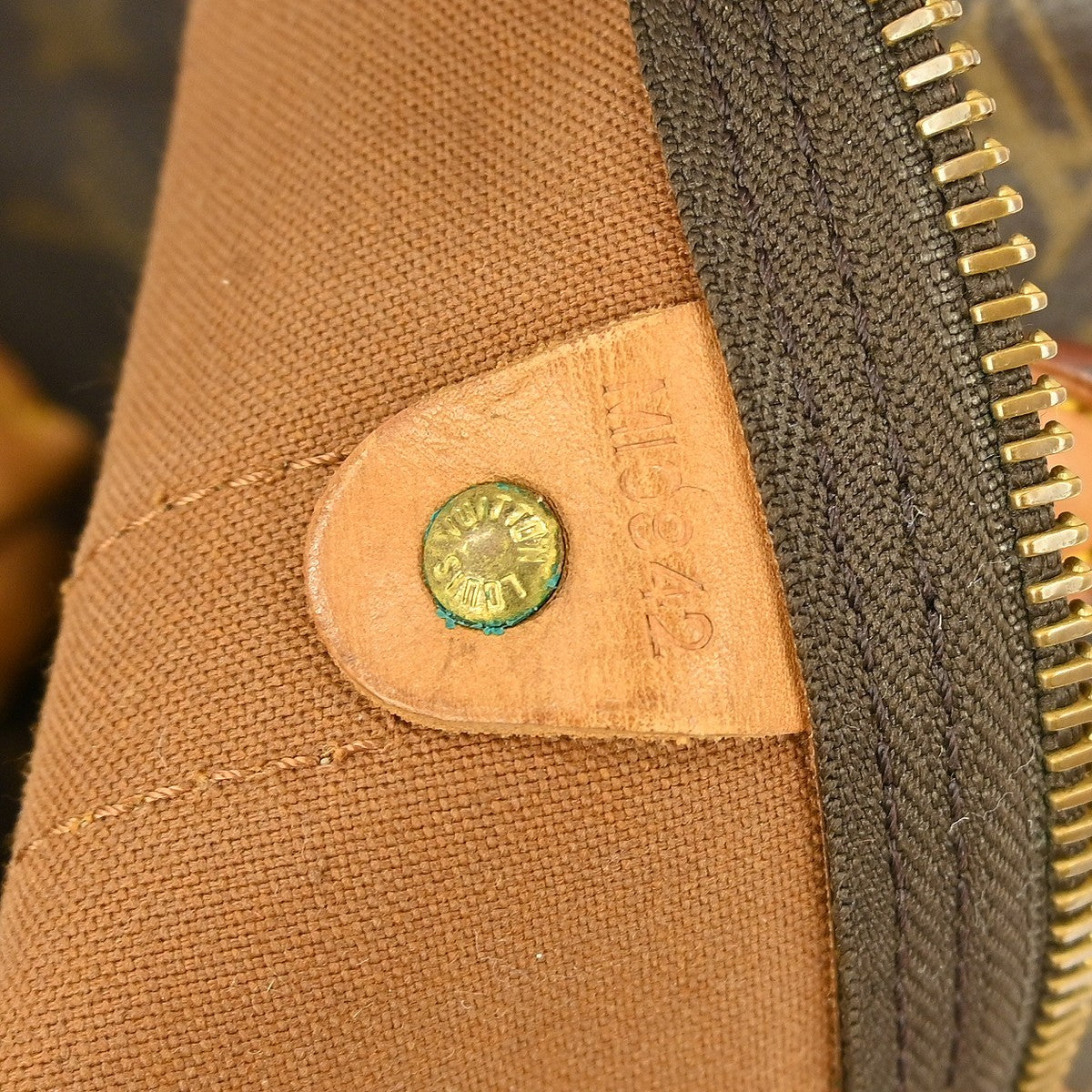 Louis Vuitton Keepall Bag Monogram Canvas, BROWN, CANVAS, Travel bag