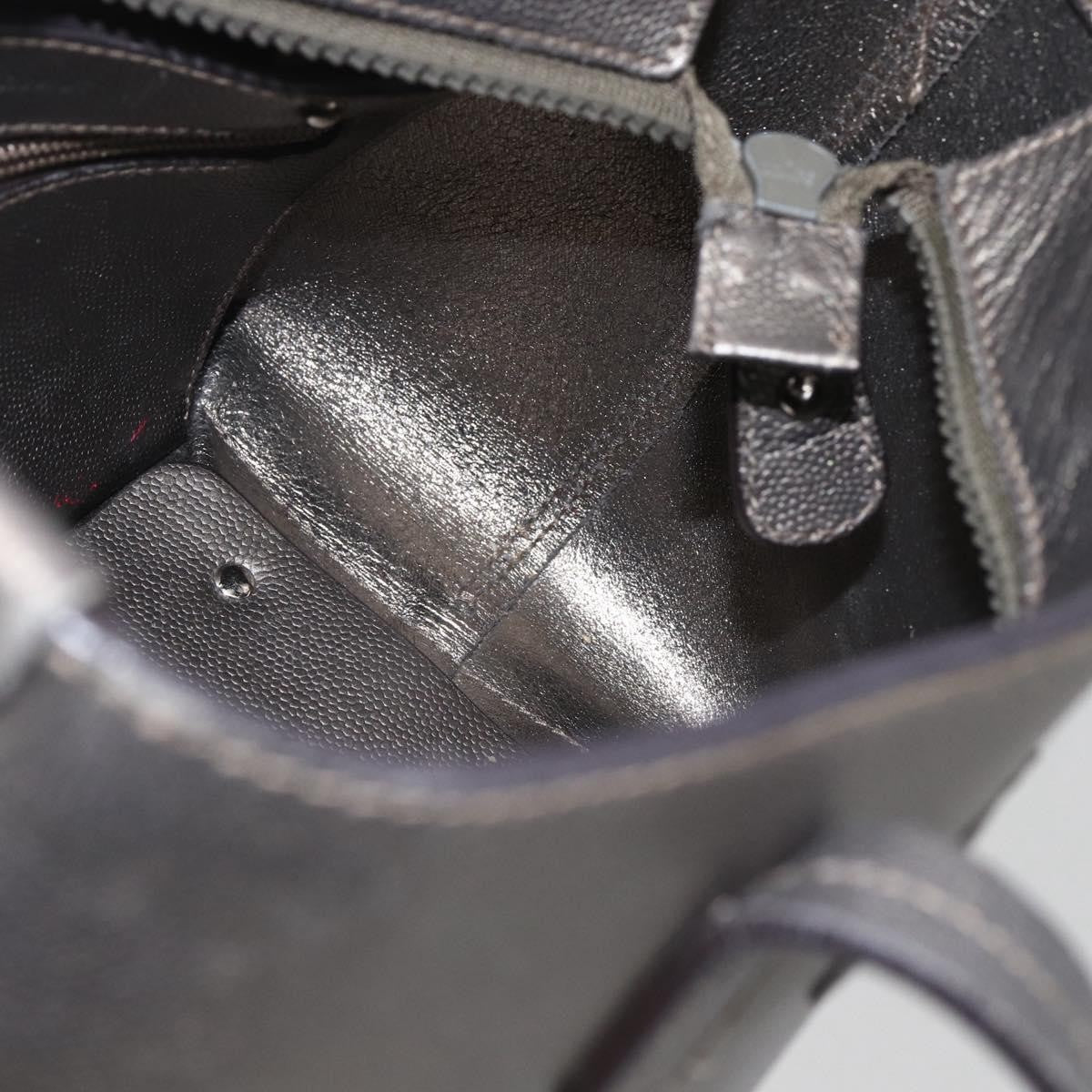 Salvatore Ferragamo Amabel Tote Leather, SILVER, LEATHER, Tote bag