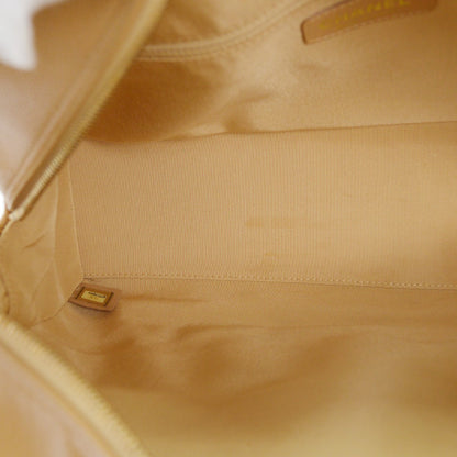 Chanel Timeless CC Bowler Bag Quilted Caviar, BEIGE, LEATHER, Travel bag