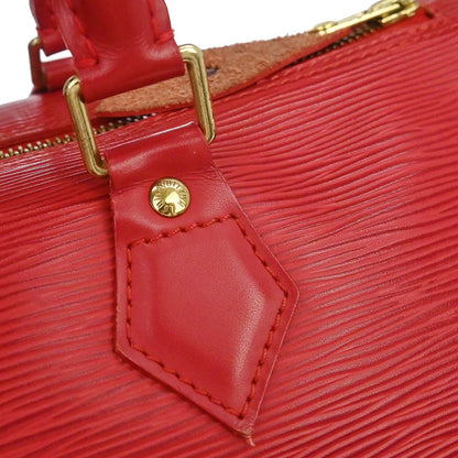Louis Vuitton Speedy Handbag Epi Leather, Red, Leather, Handbag