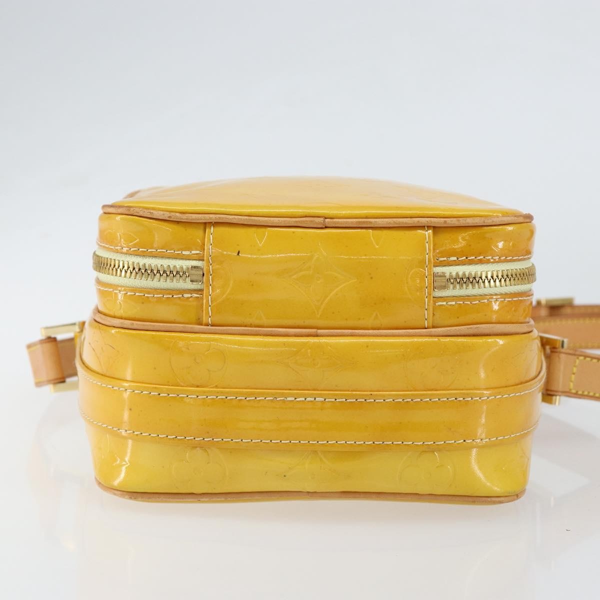 Louis Vuitton Wooster Handbag Monogram Vernis, YELLOW, PATENT_LEATHER, Shoulder bag