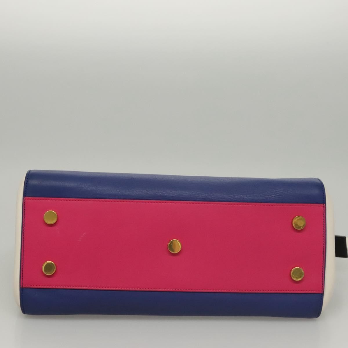 Saint Laurent Rive Gauche Cabas Leather, BLUE, LEATHER, Handbag