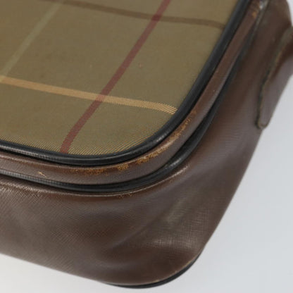 Burberry Nova check Shoulder bag Canvas, BEIGE, CANVAS, Shoulder bag