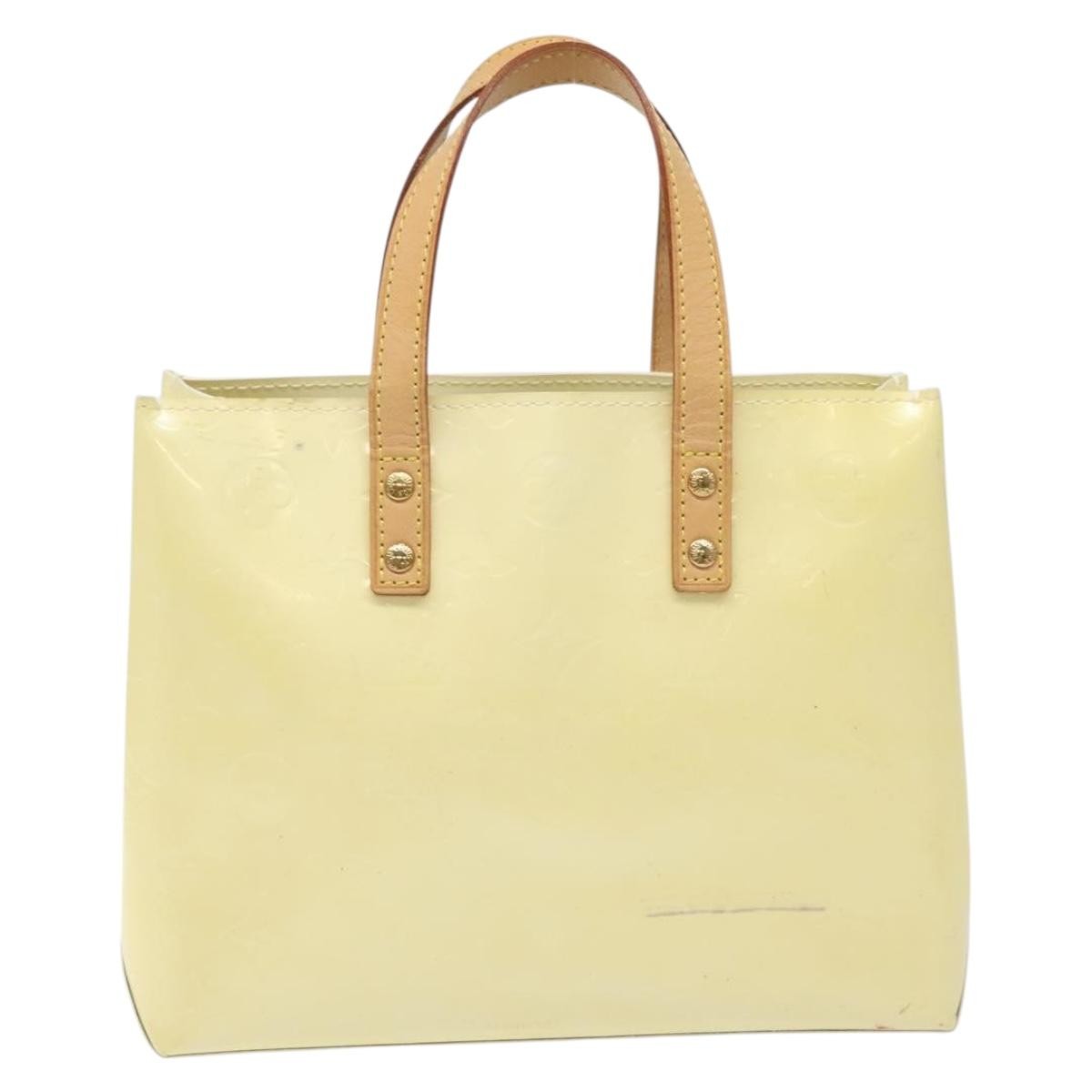 Louis Vuitton Reade Handbag Monogram Vernis, BEIGE, PATENT_LEATHER, Handbag