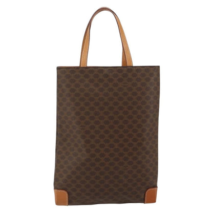 Celine Vintage Macadam Tote bag Canvas, BROWN, CANVAS, Tote bag
