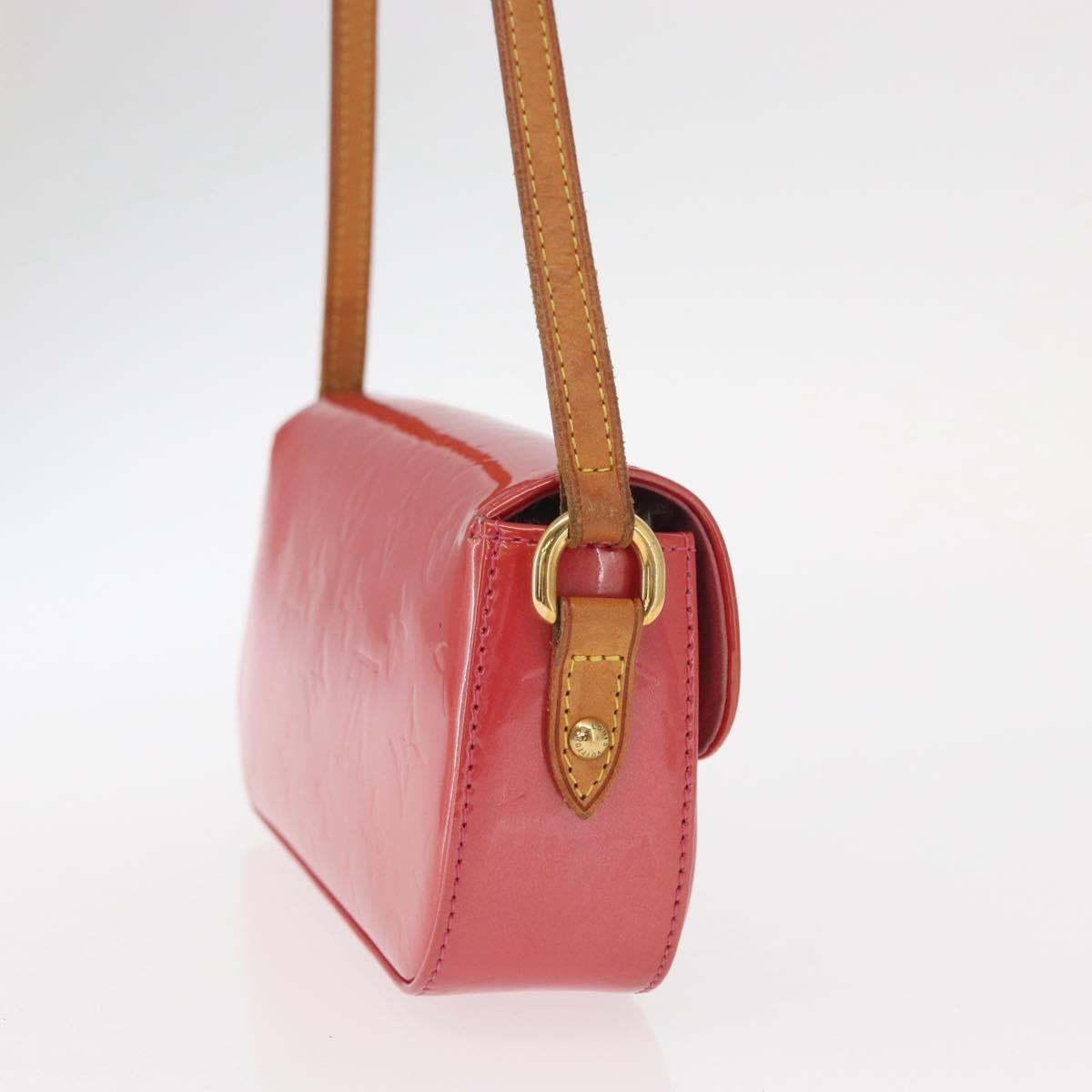Louis Vuitton Malibu Street Handbag Monogram Vernis, RED, PATENT_LEATHER, Shoulder bag