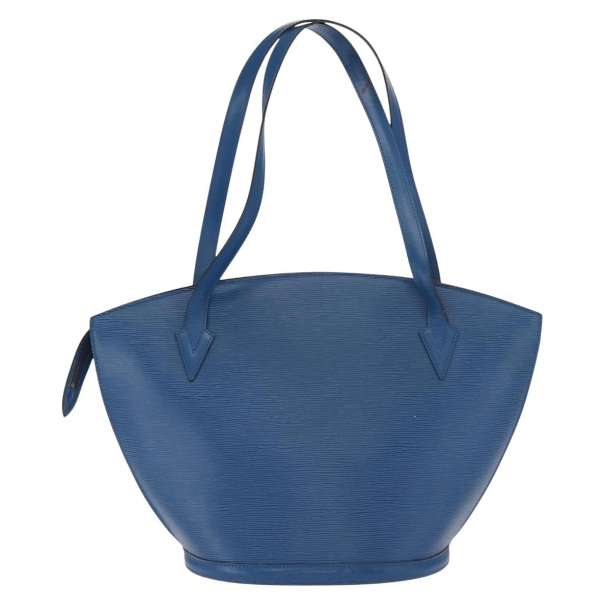 Louis Vuitton Saint Jacques Handbag Epi Leather, BLUE, LEATHER, Shoulder bag